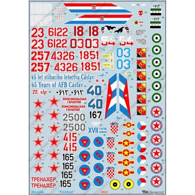 48002 Begemot 1/48 Декаль MiGG-21 