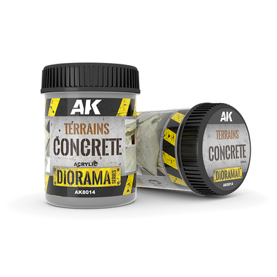 AK8014 AK Interactive Terrains Concrete 250ml (взлётно-посадочная полоса и бетонные здания)
