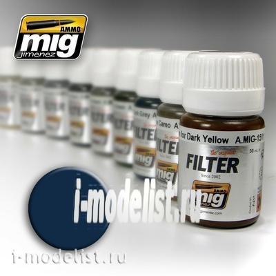 AMIG1509 Ammo Mig Filter Blue for dark grey (BLUE FOR DARK GREY)