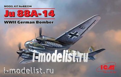 48234 ICM 1/48 Германский бомбардировщик Ju 88A-14