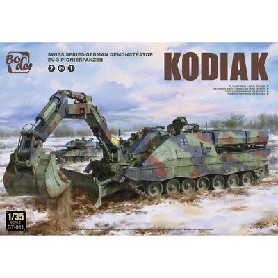 BT-011 Border Model 1/35 Бронированная инженерная машина KODIAK Swiss series \ German Demonstrator EV-3 Pionierpanzer (2в1)
