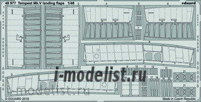 48977 Eduard photo etched parts for 1/48 Tempest Mk. V flaps