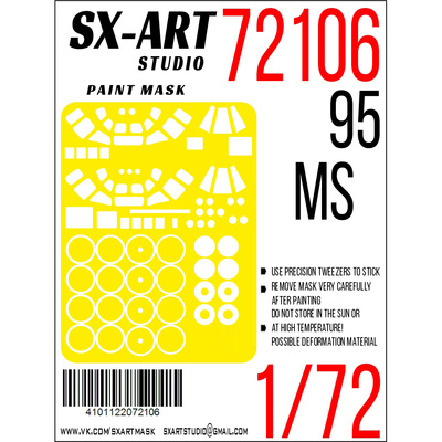 72106 SX-Art 1/72 Окрасочная маска Тушка-95 МС (Трубач)