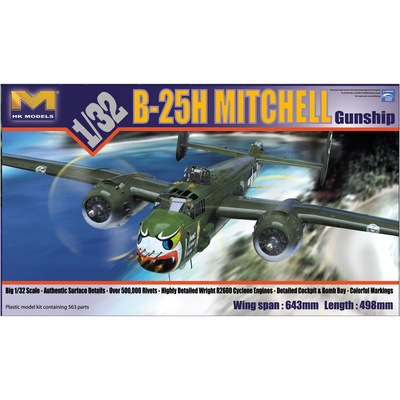 01E03 HK Models 1/32 Штурмовик B-25H Митчелл с пулемётной установкой