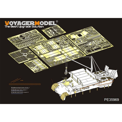 PE35969 Voyager Model 1/35 Базовое фототравление для Bergepanther Ausf.A (для MENG SS-015)