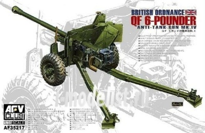 AF35217 AFV Club 1/35 QF Mk 4 6 Pdr British Anti-tank Gun Late 
