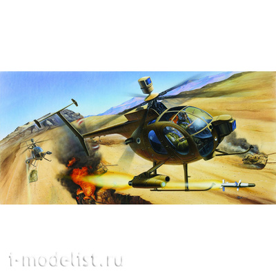 12250 Academy 1/48 Hughes 500D TOW Light Helicopter
