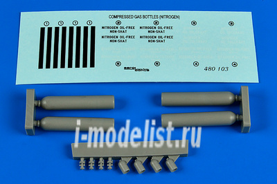 480 103 Aires 1/48 Набор дополнений Compressed gas bottles - nitrogen