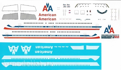737800-29 PasDecals 1/144 Декаль на Boeng 737-800 American Arlines old