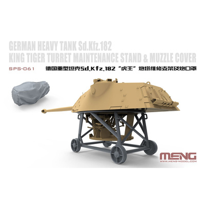 SPS-061 Meng 1/48 Подставка для башни и чехол на ствол для танка Sd.Kfz. 182 King Tiger