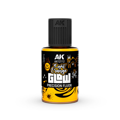 AK12112 AK Interactive Светло-оранжевый флуоресцентный эффект / Light Orange Glow Precision Fluor