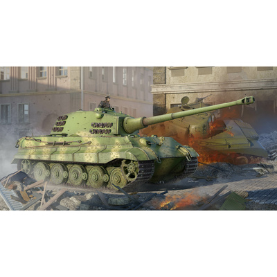 84559 Hobbyboss 1/35 Танк Pz.Kpfw VI Sd.Kfz.182 Tiger II (Henschel 105 мм)