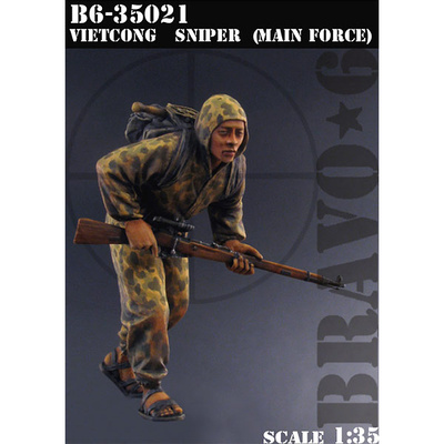 B6-35021 Bravo-6 1/35 Vietkong Sniper (Main Forces) / Снайпер Вьетконга (Основные силы)