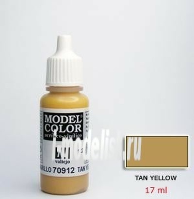 70912 Краска акриловая `Model Color Бронза желтая/ Tan yellow