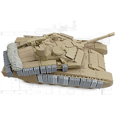 35249 Miniarm 1/35 Блоки ДЗ + дополнительный ящик ЗИП + укладка для танка Т-90М