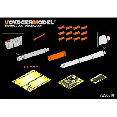 VBS0518 Voyager Model 1/35 Современный российский 125-мм ствол (2А46М/2А46М-5) (Т-90А/Т-90МС)