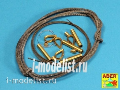 16030 Aber 1/16 Фототравление для Tow cables and track cable with brackets used on Tiger I, King Tiger and Panther