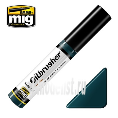 AMIG3533 Ammo Mig RAPTOR SHUTTLE TURQUOISE (Масляная краска с тонкой кистью аппликатором)