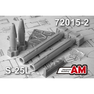 АМС72015-2 Advanced Modeling 1/72 УР С-25Л с пусковым устройством О-25Л (в комплекте две ракеты)