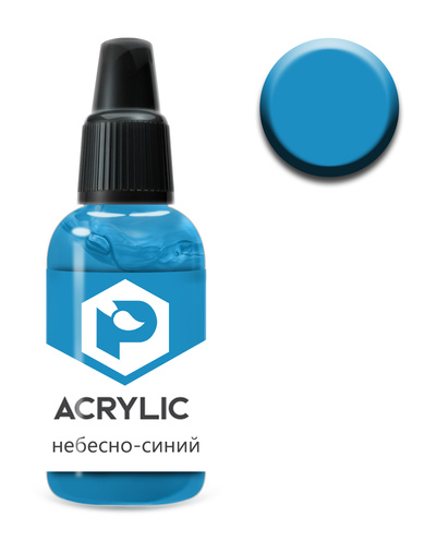 F95 Pacific88 Acrylic paint Sky blue (sky blue) Volume: 10 ml.