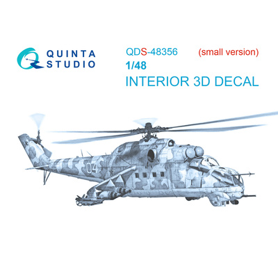 QDS-48356 Quinta Studio 1/48 3D Декаль интерьера кабины Mu-24Д (Трубач)
