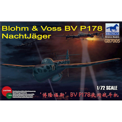 GB7005 Bronco 1/72 Ночной перехватчик Blohm & Voss BV P178 NachtJager
