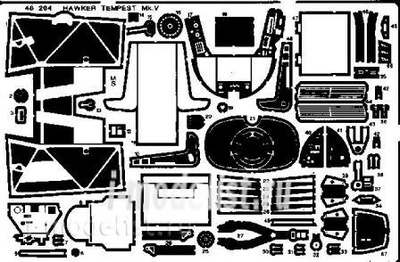 48204 1/48 Photo-Etched Eduard Tempest Mk.V  