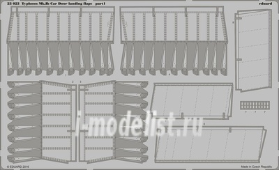 23023 Eduard photo etched parts for the 1/24 Typhoon Mk. Ib Car Door flaps