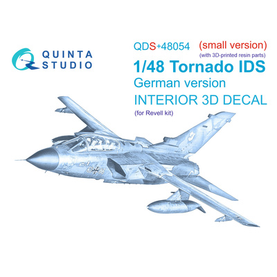 QDS+48054 Quinta Studio 1/48 3D Декаль интерьера кабины Tornado IDS Germa (Revell) (малая версия) (с 3D-печатными деталями)