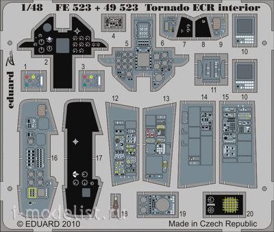 49523 Eduard 1/48 Фототравление для Tornado ECR интерьер S. A.
