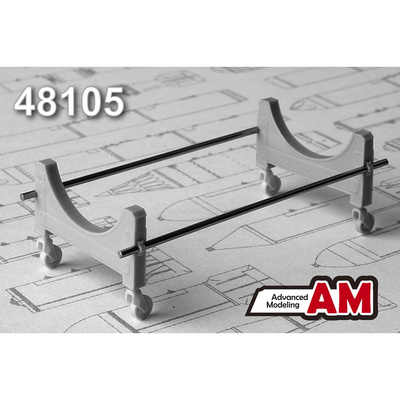 AMC48105 Advanced Modeling 1/48 Тележка для транспортировки 3000 литрового топливного бака