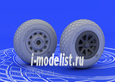 648092 Eduard 1/48 Набор дополнений P-51 wheels