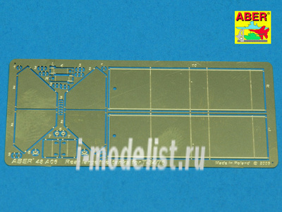 48 A06 Aber 1/48 Фототравление Большие задние топливные баки для тип 34/76