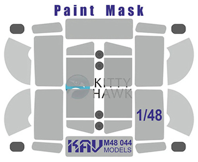 M48 044 KAV Models 1/48 Paint Mask for U 4320/APA-5D (Kitty Hawk)