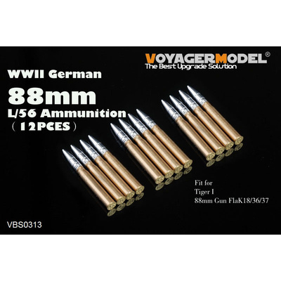 VBS0313 Voyager Model 1/35 Боеприпасы для 88mm L/56 (12 шт.)