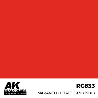 RC833 AK Interactive Лаковая краска Красный Maranello F1 1970х-1980х / Maranello F1 Red 1970s-1980s