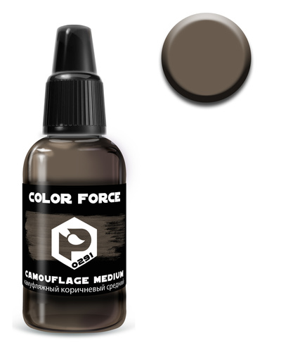 арт.0291 Pacific88 Краска Камуфляжный коричневый средний (camouflage medium brown), 18мл