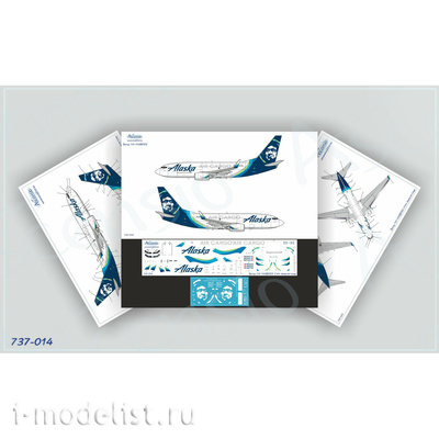 737-014 Ascensio 1/144 Декаль на самолет Boeing 737-700 (Cargo Alaska)