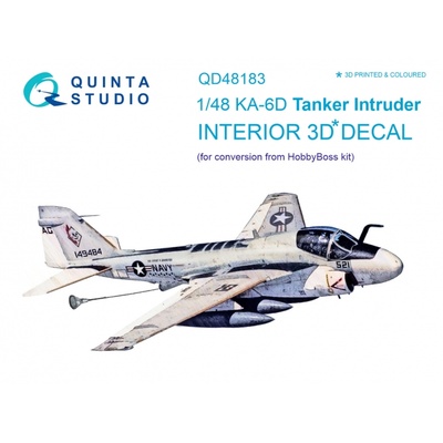 QD48183 Quinta Studio 1/48 3D Декаль интерьера кабины K@-6D (для конверсии из модели HobbyBoss)