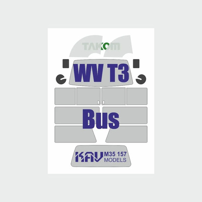 M35 157 KAV models 1/35 Окрасочная маска для WV T3 Transporter Bus (Takom)
