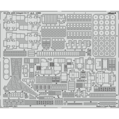53275 Eduard 1/350 Фототравление для USS Intrepid CV-11, 4 часть