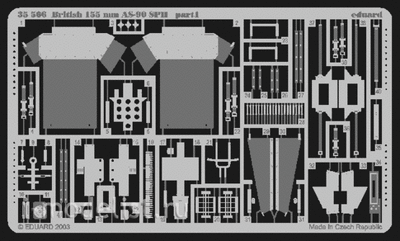 35566 Eduard photo etched parts for 1/35 British 155mm AS-90 SPH