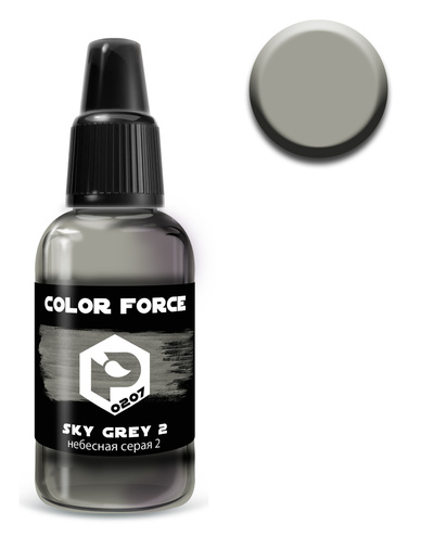 арт.0207 Pacific88 Краска для аэрографии Color Force Небесная серая 2 Sky (Sky grey 2)