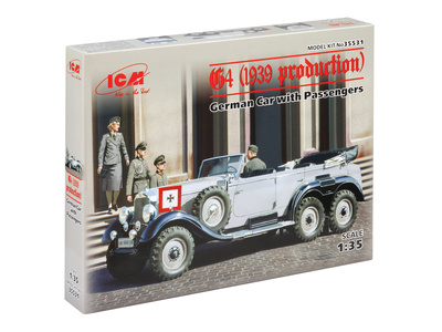 35531 ICM 1/35 Германский автомобиль G4 (производства 1939 г.) с пассажирами