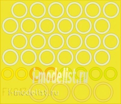 FX017 Eduard 1/48 Маска  для M-4A3E8 Sherman wheel masks 