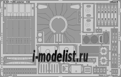 32421 Eduard 1/32 Фототравление для модели тип 28 C exterior