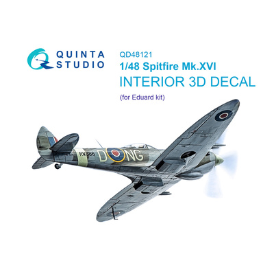 QD48121 Quinta Studio 1/48 3D Декаль интерьера кабины Spitfire Mk.XVI (Eduard)
