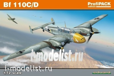 7081 Eduard 1/72 Самолет Bf 110C/ D