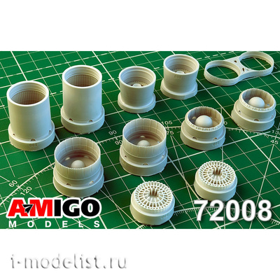 AMG72008 Amigo Models 1/72 Tu-22M3 Jet nozzles of the NK-25 engine