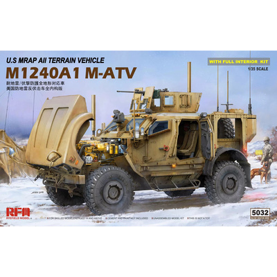 RM-5032 Rye Field Model 1/35 Американский армейский бронированный внедорожник M1240A1 M-ATV